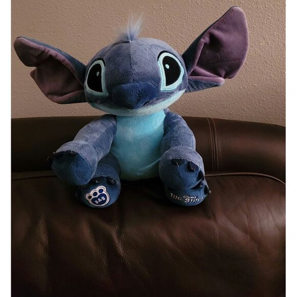 Disney Stitch Build A Bear Lilo & Stitch Plush Approx 11" open mouth - Picture 1 of 9